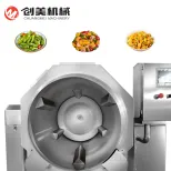 Big Capacity Automatic Intelligent Stir Fry Drum Cooking Mixer Machine With Non Stick - Wok - foodmachtech
